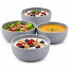 Kit 4 Bowls Cerâmica 390ml Colors Coloridos Médios Micro-ondas Lava-louças Cerâmica Regina Original