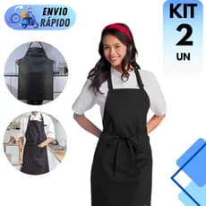 KIT 2 OU 1 AVENTAL DE PVC FORRADO E IMPERMEÁVEL 120 X 70cm PARA LIMPEZA COZINHA PRODUTOS QUIÍMICOS OLEO