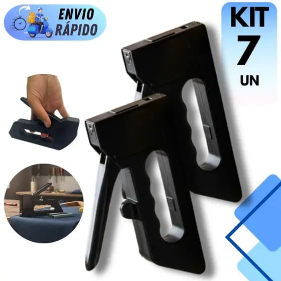 KIT 7 GRAMPEADORES TAPECEIRO BANCO ESTOFADOS SOFA TAPEÇARIA OFICINA MECANICO