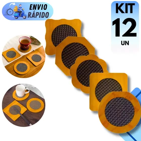 DESCANSO DE PANELA PARA COZINHA E DECORAÇÃO PROTETOR PARA MESA POSTA MDF 14,5CM TRADICIONAL