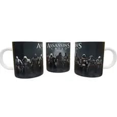 Caneca Gamer xicara Assassin's Creed Fearless porcelana 300ml