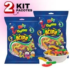 Bala De Goma Ácida Minhoca- Anéis- Sino 500gr Escolha - Kuky