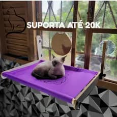 Cama suspensa para Gato Dobrável - Cama de gato janeleira
