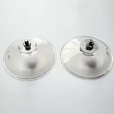 2 Ventosa de 80mm (8cm) em Pvc cristal com parafuso e porca