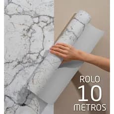 Papel de Parede Adesivo Mármore para Quarto Cozinha Sala Autocolante 10 Metros