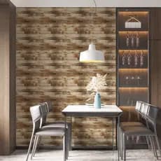 Papel de Parede Adesivo Madeira para Cozinha, Sala, quarto Autocolante