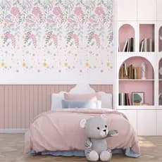 Papel de Parede Adesivo Autocolante  Salgueiro com ripado, escritório, sala, quarto de bebê 2.70x50