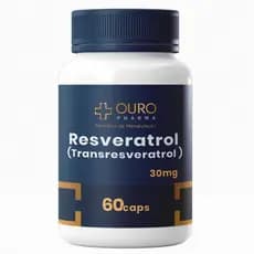 Resveratrol Transresveratrol Original com Laudo 30mg - 60 ou 120 cápsulas
