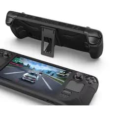 Capa de Silicone Antiderrapante com Suporte para Steam Deck – Proteção Completa, Macia e Resistente
