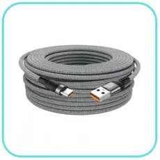 Cabo USB Tipo-C 6A Carregamento Rápido | USB-C Reforçado | 1m 2m 3m 5m 8m 10m