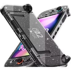 Capa Glitter para Nintendo Switch 2 2025 | Case Rígida Acoplável com Proteção para Joy-Con