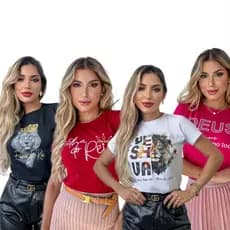 Blusa Tshirt Feminina Moda Evangélica Camiseta de algodão