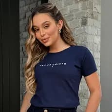 Blusa Tshirt Feminina Moda Evangelica Algodão Camisetas Confort