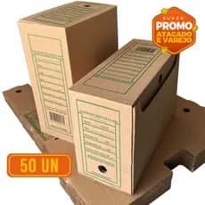 Caixa Arquivo Morto Papelão 50/100 Un Ofício 340x133x240mm Goodie Kit 50 ou 100 Unidades Atacado