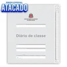 Diário De Classe Escolar Kit 50 Unidades Caderneta Bimestral São Paulo Atacado