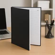 Caderno Livro Ata Reunião 200 Folhas Numeradas Capa Dura Preto Sidgraph