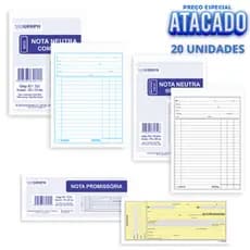 20 Bloco Nota Promissória ou Neutra SidGraph Organização Financeira Parcelamentos Crediário Cobrança