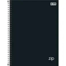 Caderno Universitário Zip Preto 1 Matéria 80 Folhas Tilibra Capa Dura Atacado