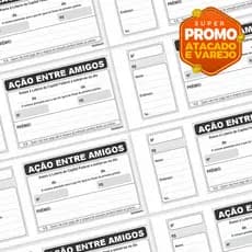 Bloco de Rifa Ação Entre Amigos Sorteio Beneficente Evento Kit Rifas
