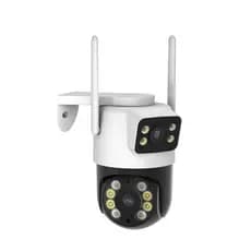 Câmera De Segurança a Prova de água Lente Dupla APP ICSEE IP66 Camera WiFi 360 3MP+3MP