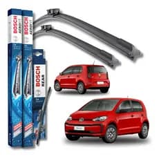 Kit 3 Palhetas Limpador De Parabrisa Dianteiro + traseiro Especifica Up 2014 2015 2016 17 18 19 2020