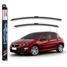 Jogo Limpador Para-brisa Bosch Peugeot 308 2011 2012 2013 2014 2015 2016 2017 2018 2019 Par