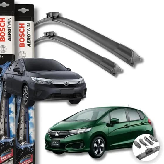 Palheta Bosch Aerotwin Plus Honda City Fit Ano 2018 2019 2020 2021 2022 2023 2024