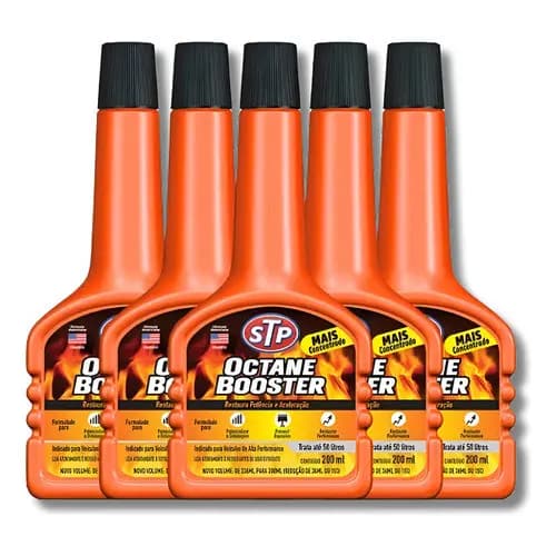 Aditivo para Combustivel OCTANE BOOSTER 200ml STP 5 unidades