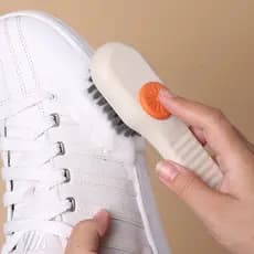 Escova Limpa Sapato com Dispenser e Reservatório (Envio imediato)