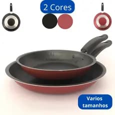 Kit 2 Frigideira Antiaderente Francesa Sem Óleo Omelete Ovo Tapioca Omeleteira Não Gruda Teflon