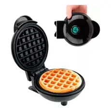 MAQUINA WAFFLE MINI ELETRICA PROFISSIONAL EAT GOOD 110V COR VERMELHA