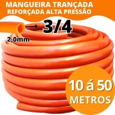 Mangueira Jardim 3/4 2mm Siliconada Reforçada 10/15/20/25/30/35/50 Metros para sitio roça industria