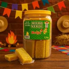 Doce de Milho Verde 1,1Kg Bruju Pote  festa junina sobremesa