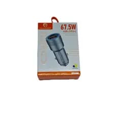 Carregador Veicular Turbo H’Maston LO7 67,5W 2 Saidas USB-C 45W e USB-A 22,5W 12V a 24V Carros e Caminhões