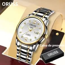 relogio masculino Relógio Masculino Relógio automático Marca Casual à Prova D'água Quartzo De Movimento Suíço Luminoso relógios Presente De Natal
