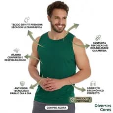 Regata Masculina Dry Fit Academia Treino Fitness Camiseta Regata Esportiva Premium Leve Corrida