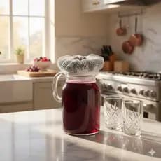 Cobre Jarra Tela Proteção Alimentos Mesa Posta Decoração Luxo Artesanal Decora Mesa Cozinha