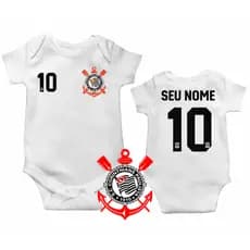 Body Personalizado para Bebê - Corinthians com Nome!