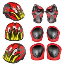 Proteção Infantil Capacete Cotoveleiras Munhequeiras e Joelheiras Bike Bicicleta Patins Skate Luvas