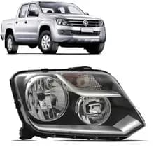 Farol Amarok 2010 em diante Foco Duplo Mascara Negra (regulagem manual)