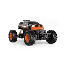 Caminhão RC Rock Crawler 1/16 Escala 4WD com Luzes de LED - Controle Remoto para Crianças