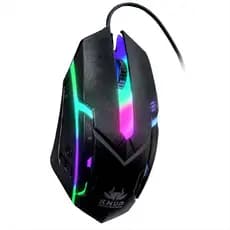 Mouse Gamer Com Fio Usb 1200DPI Led RGB Profissional Para Jogos Pc Computador Notebook Ultra Leve