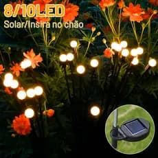 10LEDS Solar Swing firefly Light Outdoor À Prova D'água Gramado Luz Jardim Decoração De Natal Lâmpada