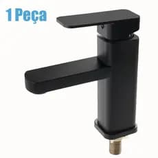 Inox Torneira banheiro cozinha Alavanca Moderna Abs Luxo 1/2 De Volta Cromo Premium Monocomando
