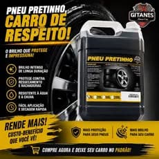 Pneu Pretinho Líquido 5 Litros Gitanes Cor:Roxo
