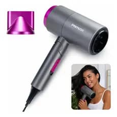 Secador Dobrável  Vermelho 127v Compacto Viagens 1800w