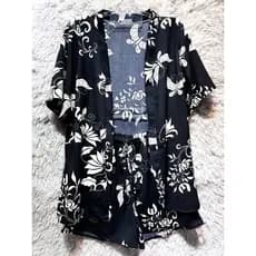 Conjunto Feminino Estampado Tropi c/ Chamise & Short J-1