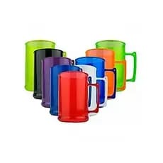 Caneca De Chopp 400ml Caneca Acrilico Premium Liso Sem Gravar