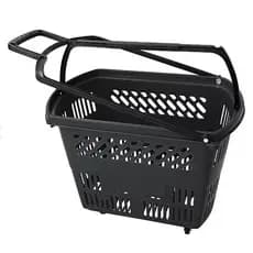 Cesta de Compras Com Rodas Rodinhas Carrinho de Mercado Supermercado 30Lts