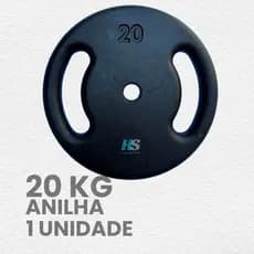 Anilha 20kg Pintada- peso de academia 20kg- 1 unid